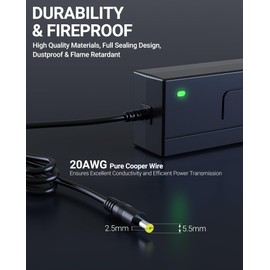 SAYSOLAK 54.6V 2A Charger Compatible with Ancheer, Rad Power, Lectric XP, Himiway Cruiser, Aventon Pace 500/ Level, Jasion eb7, Hiboy Titan/Titan Pro, Ecotric Seagull, VIVI, Boosted Board 48V Battery