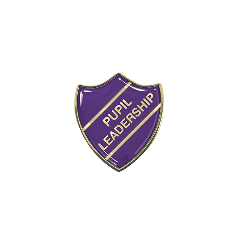 Capricornone Pupil Leadership Purple School Shield Badge