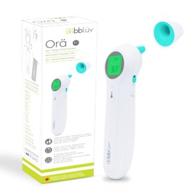 Bblüv - Or - Termómetro infrarrojo digital sin contacto, termómetro de oído, visualización LED 5 en 1, para bebés, niños y adultos, indicador de...   
