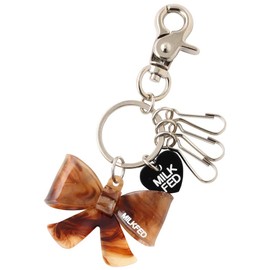 Milkfed RIBBON Keychain, Women's, Braun