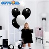 CYTTOKL Black and White Balloons 12 inch 100 Pack Black