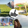 10-Piece Tarp Clamp Clips with Carabiners for Camping – Plastic