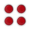 Red Reflector ABS Trim Round Reflective Safety Protection Car Motorcycle