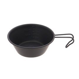 Whole Earth Shera Cup 320 Black WE23DJ84 BLK Cookware Kitchen Camping BBQ Outdoor (Black/FF/Men's, Lady's, Jr)