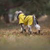 PawPawer Dog Raincoat Poncho with Reflective String and Elastic Cuffs