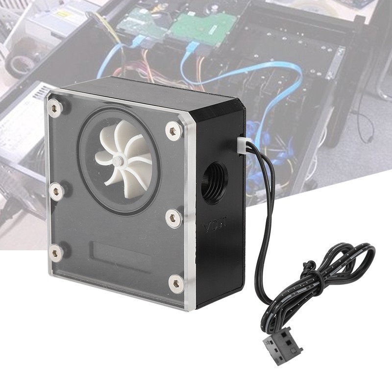 WDXS T4 Computer PC Water Cooler Dual Temperature Monitoring LCD