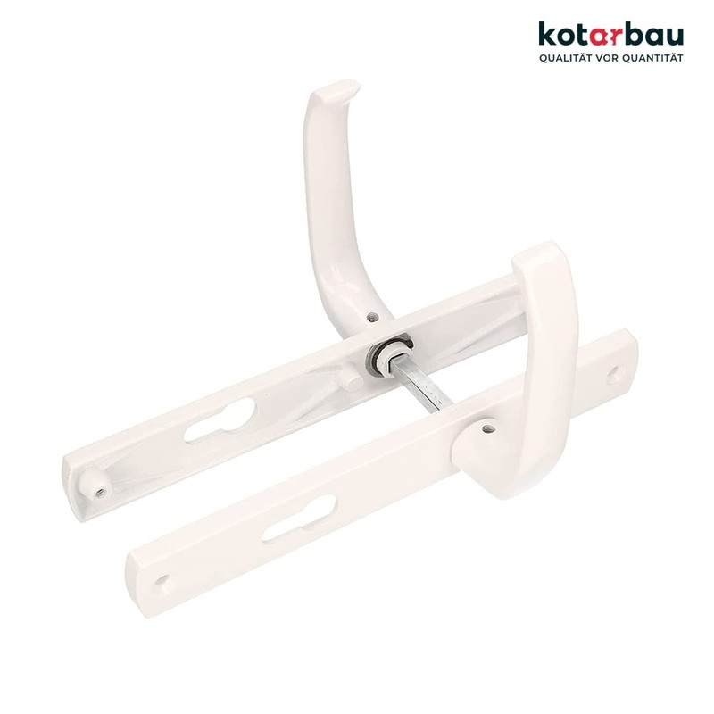 KOTARBAU® Handle Pair 72 mm with Long Plate White for