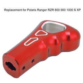 Qiilu Gear Shift Knob Grip, Automatic Gear Stick Shift Knob Grip Head Handle Lever Car Modification Replacement for Polaris Ranger RZR 800 900 1000 S XP Red