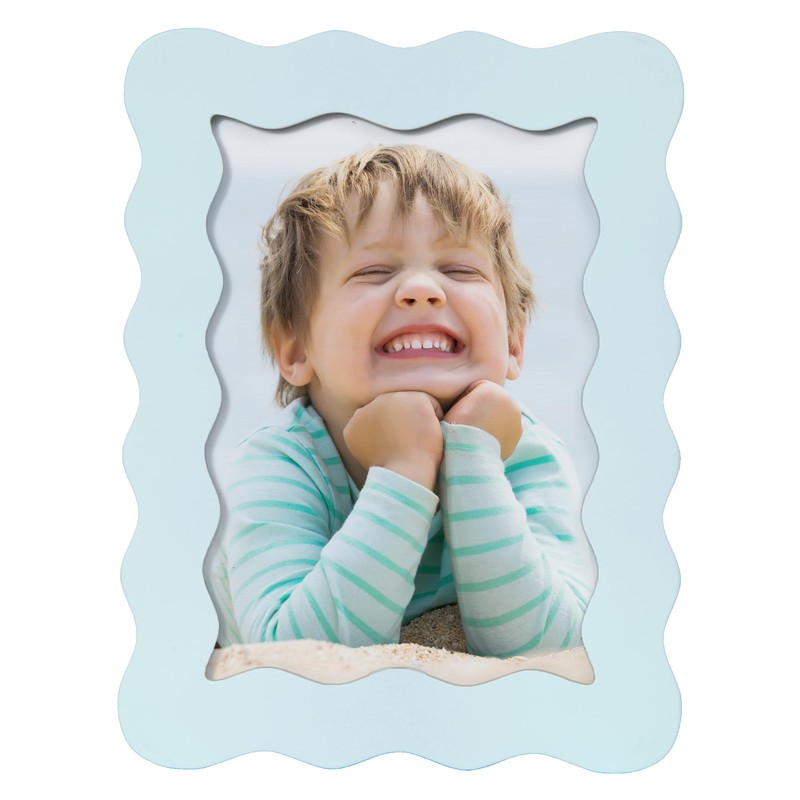 5x7 Cute Picture Frame, Wavy Curved Photo Frame with 4x6