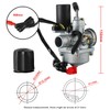 Wilktop 18mm Carburetor, Carburetor E-Choke Carburetor CPI, 2Tact, Hussar, Minarelli,