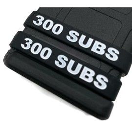 Metrix Defense 300 Blackout Subsonic 300 SUBS Magazine Mag ID Band Marking Silicone Rubber Band Large and Durable (Pack of 3 Blackwhite)