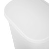 Sterilite 11.3 Gallon D Shape Flat Side Lift Top Lid