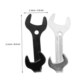 TEHAUX 16 pcs Wrench Shaped Multi Purpose Hanger for Bathroom Kitchen Durable Decorative Coat Towel Hook Easy Installation Retro Industrial Style