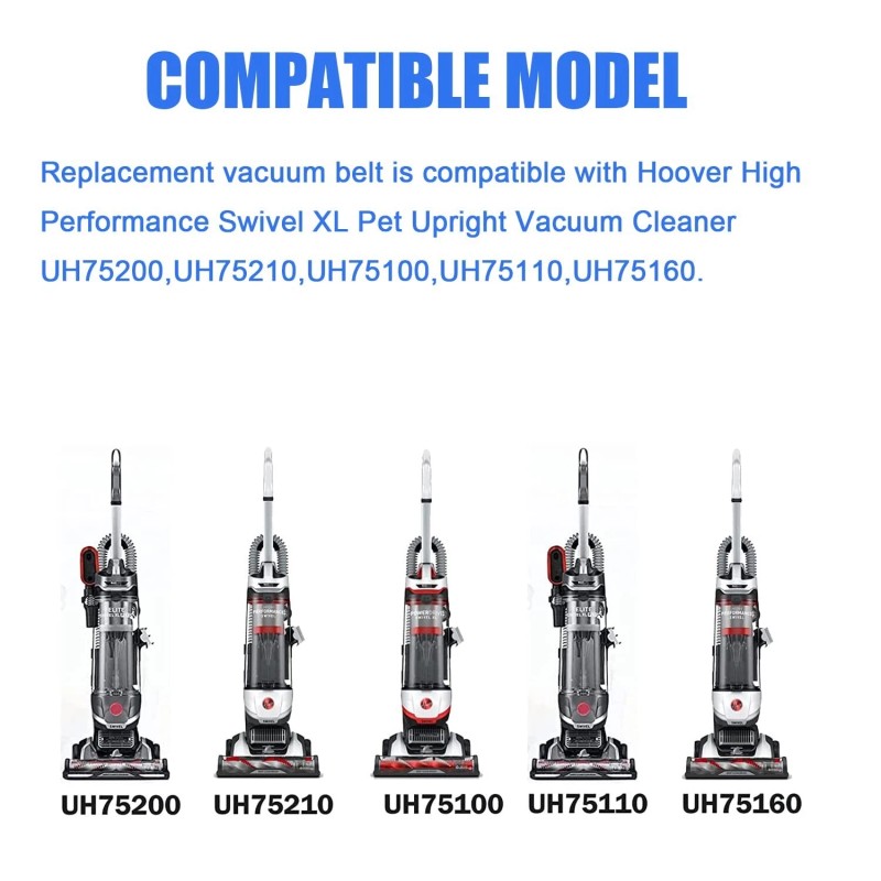 For Hoover Vacuum Belts for Hoover UH75200,UH7521 - Model 2