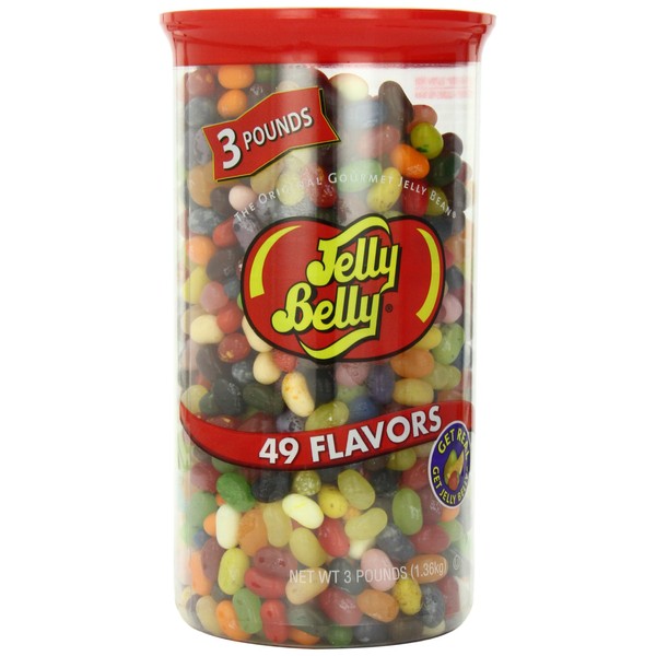 Jelly Belly Jelly Beans, Assorted Flavors, 3 lb Tub