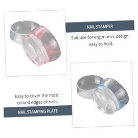 WOONEKY Nail Stamping Tool Kit Plate and Scraper 3 Sets Lightweight Portable for Nail Lovers