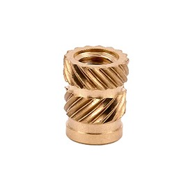 E-Z LOK Threaded Insert for Plastic Straight Flush Brass Thread Inserts 10-32 Pack of 50