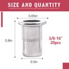 Hilitchi SAE Stainless Steel Rivet Nuts Threaded Insert Rivnuts (3/8-16“(20PCS))