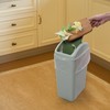 Ewingger 12 L Plastic Trash Bin with Swing Lid, Slim