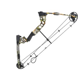 Topbows Compound Bow 20-70lbs 24"-30" Let-Off 80% Archery Hunting Equipment Max Speed 320fps Right and Left Hand Do-it-Yourself Installation (Camo, Right Hand)