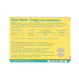 Zinc Verla 5 mg Lozenger, Raspberry
