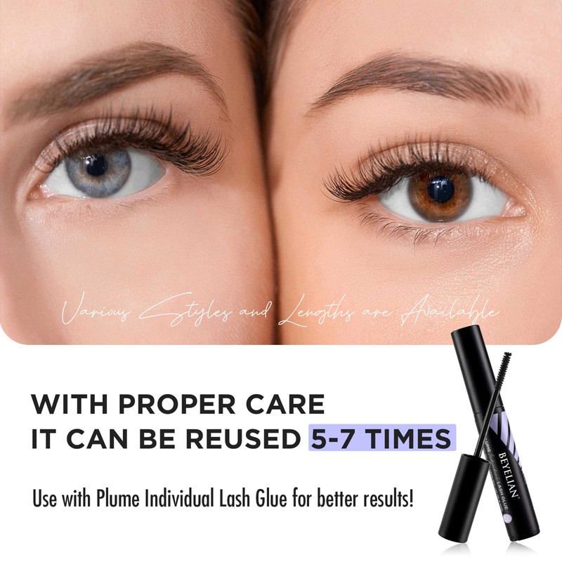 BEYELIAN Cluster Lashes, DIY Eyelash Extension Lash Clusters Individual False