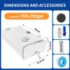 760 L/200 gal Water Bladder Storage Containers, Foldable Portable Water