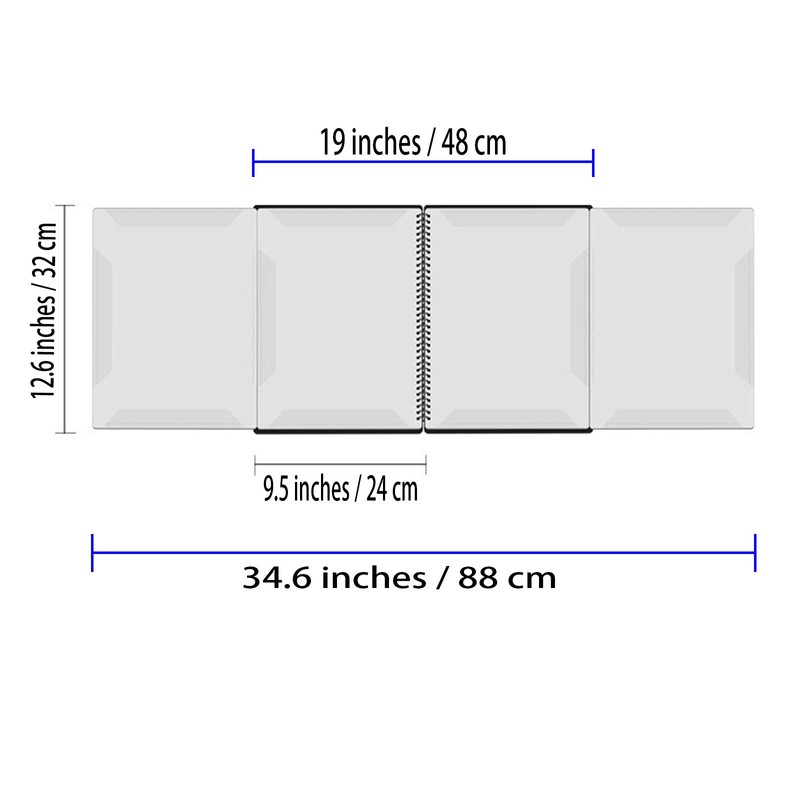 RAUYIVANY Music Folder, Sheet Music Folder, Office Folder, writable, Spiral