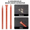9 Pieces Plastic Scraper, No-Scratch Paint Scraper Tool Portable Car