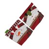 2pcs Christmas Chair Back Cover Decorative Non Woven Fabrics Old