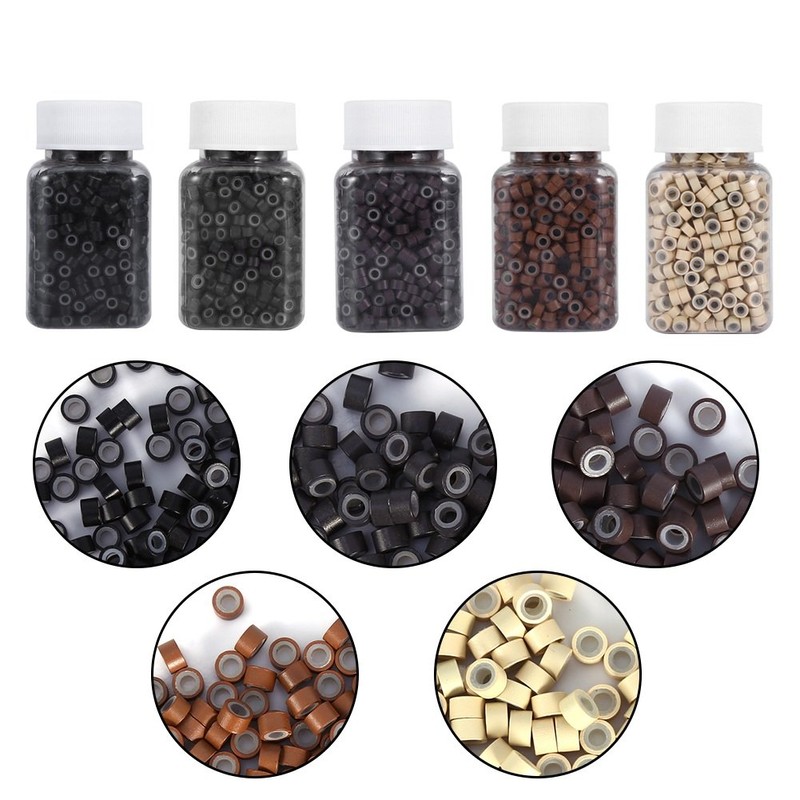 Perlas De ExtensióN De Cabello, 1000 Piezas De 5 Mm