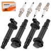 4Pcs Ignition Stick Coils w/Spark Plug For Yamaha YZF-R6 1999-2002
