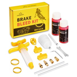 CHUMXINY Brake Bleed Kit for Tektro-TRP Hydraulic Brakes, Includes 120ml of Mineral Brake Fluid, Clear Funnel and Metal Connecto
