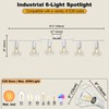 HiBay 6-Light Track Lighting, Directional Ceiling Track Light Fixture, White