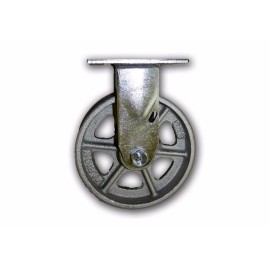 Albion 6" x 2" Rigid Steel Caster 1250# Capacity w/ Semi Steel Albion Wheel Heavy Duty
