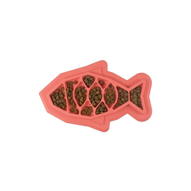 Petstages Fishie Fun Feed Mat - Comedero Lento para Gatos