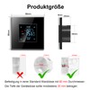 CNBINGO Smart Thermostat Flush-Mounted with Crystal Glass Panel WiFi Digital