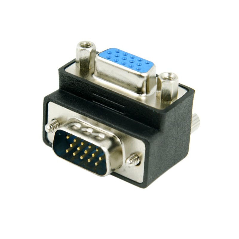 NFHK Adaptador VGA Macho a Hembra 15 Pines 270 Grados