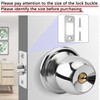 2 Pcs Round Corner Deadbolt Strike Plate, 1" X 2