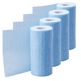 Counter Cloths, Large Capacity, 200 Count, Nico Life Quick Dry Thin Non-Woven Cloth Dish Towel Dust Duster Disposable Hygienic Blue