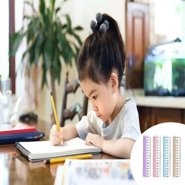 Ruler, 5.9 inches (15 cm), Cute Plastic Ruler, 6.9 inches (15 cm), Set of 4, Clear Scale, Measuring Tools, Rulers, Transparent, Elementary School Students, Girls, Paintings, Stationery, Pink, Blue,