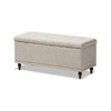 Baxton Studio Kaylee Storage Bench in Beige