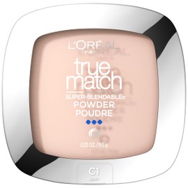 LOreal Paris L'Oreal Paris True Match Super Blendable Oil Free Powder Foundation, C1 Light, 0.33 oz, Packaging May Vary