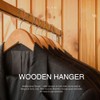 Yean Bow Knot Wedding Hangers Natural Wood Color Bridegroom Dress
