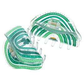 Mikinona Thick Hair Jaw Clips 2pcs Patrick's Day Hair Clips Holiday Decorative Style