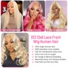 raztcrb 613 Lace Front Wig Human Hair 200 Density 13x6