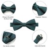 Enlision Bow Tie for Men Plain Bow Tie with Pocket