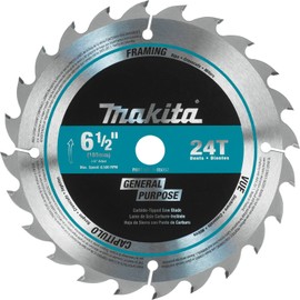 Makita A-85092 6-1/2" 24T Carbide-Tipped Circular Saw Blade, General Purpose