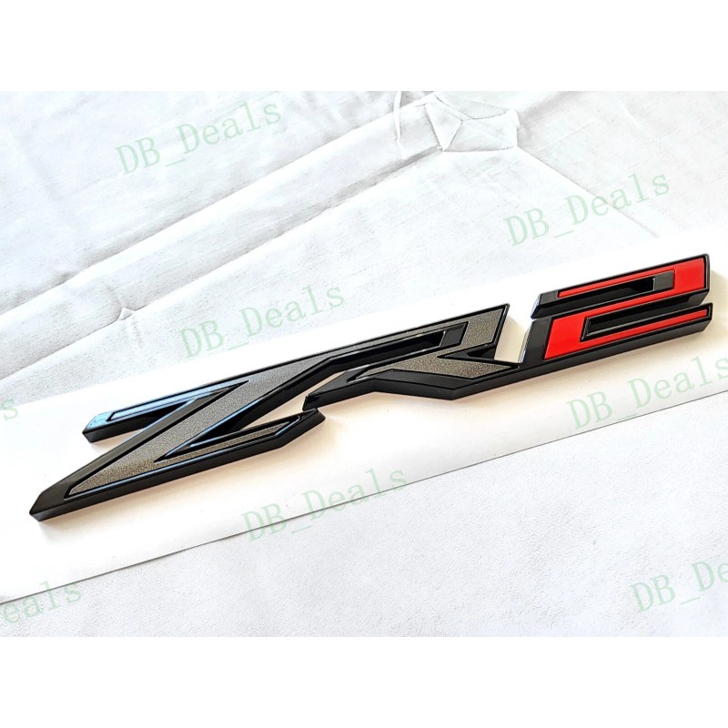 Colorado 4PCS Gloss Black Red Door Rear Colorado ZR2 Emblems