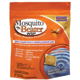 Bonide Mosquito Beater Water Soluble Pouches, Pack of 24 Pouches Control Mosquito Larvae in Standing Water, Won't Harm Fish